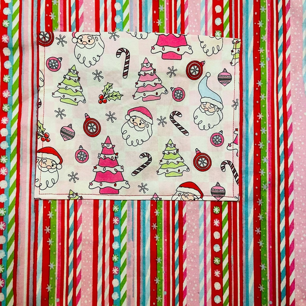PINK XMAS ADULT APRON